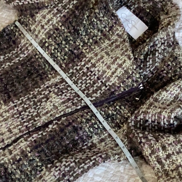 ModCloth Jessica Simpson wool blend zippered car coat, L, used. - Picture 7 of 11